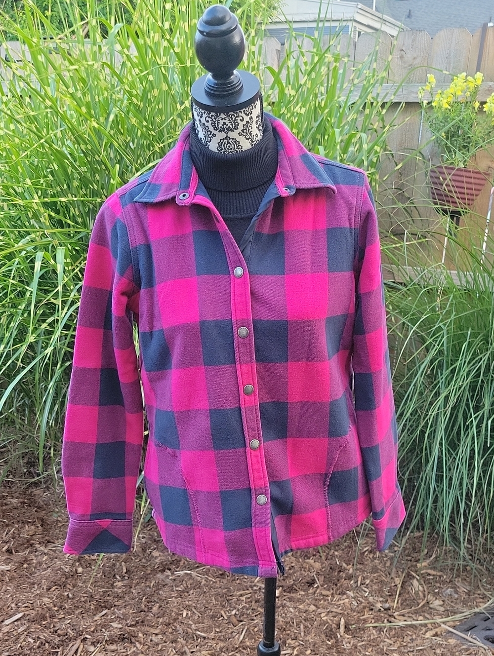 Orvis Buffalo Plaid Button-Front Jacket